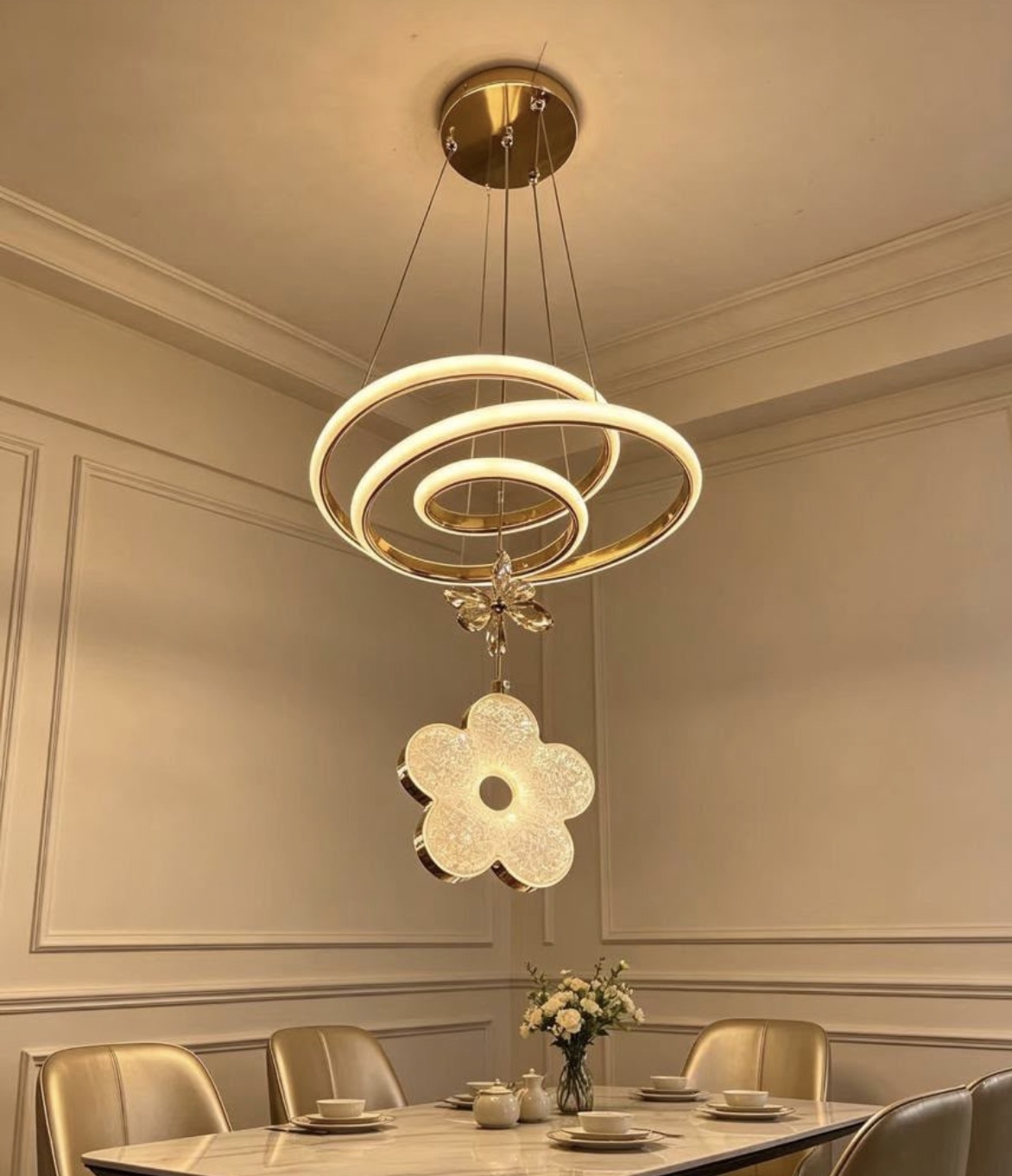 Chandelier installation